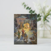 Carte Postale Merci pour Noël Vintage (Debout devant)