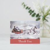 Carte Postale Merci pour Noël Vintage (Debout devant)