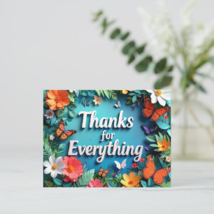 Carte Postale Merci pour Tout