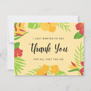 Carte Postale Merci pour tout ce que vous faites