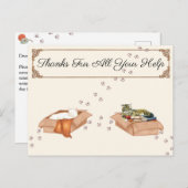 Carte Postale Merci pour toute votre aide ! Chats dans des boîte (Devant / Derrière)