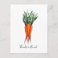 Merci pour une botte de carottes orange légume