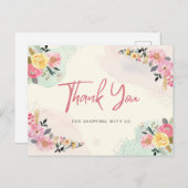 Carte Postale Merci pour vos achats (Devant / Derrière)