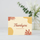 Carte Postale Merci pour votre achat (Debout devant)