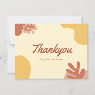 Carte Postale Merci pour votre achat