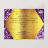 Carte Postale Merci pour votre achat Logo Gold Purple (Dos)