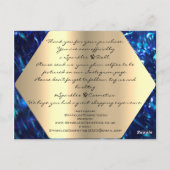 Carte Postale Merci Pour Votre Achat Marine Gold Logo (Dos)