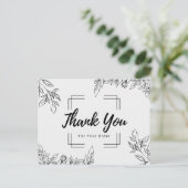 Carte Postale Merci pour votre commande (Debout devant)
