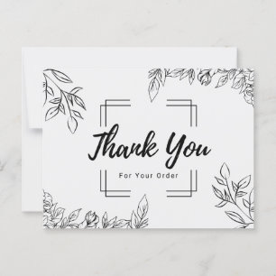 Carte Postale Merci pour votre commande