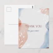 Carte Postale Merci pour votre commande (Devant / Derrière)