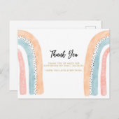 Carte Postale Merci pour votre commande Paquet Insérer (Devant / Derrière)