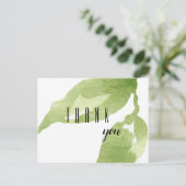 Carte Postale Merci pour votre feuillage d'encouragement (Debout devant)