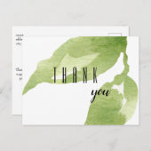 Carte Postale Merci pour votre feuillage d'encouragement (Devant / Derrière)