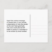 Carte postale "merci pour votre gentillesse" éléga (Dos)