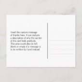 Carte postale "Merci pour votre gentillesse" propr (Dos)