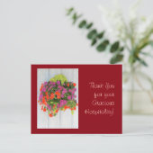 Carte Postale Merci pour votre Gracious Hospitality ! (Debout devant)