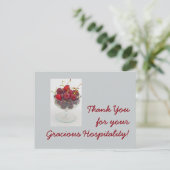 Carte Postale Merci pour votre Gracious Hospitality ! (Debout devant)