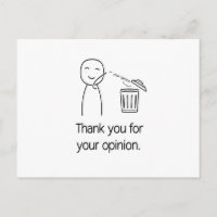 Merci pour votre opinion — Poubelle de déchets drô