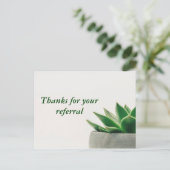 Carte Postale Merci pour votre recommandation Moderne Plante Bus (Debout devant)