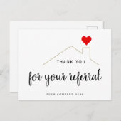 Carte Postale Merci pour votre référence Realty Farming (Devant / Derrière)