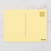 Carte Postale Merci pour votre science commerciale (Dos)