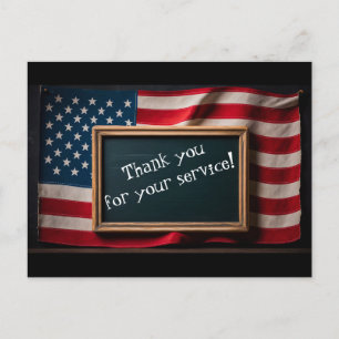 Carte Postale Merci pour votre service !