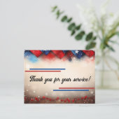 Carte Postale Merci pour votre service (Debout devant)