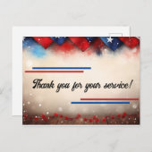 Carte Postale Merci pour votre service (Devant / Derrière)