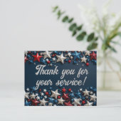 Carte Postale Merci pour votre service (Debout devant)