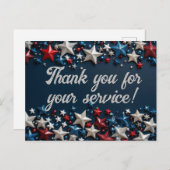 Carte Postale Merci pour votre service (Devant / Derrière)