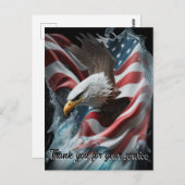 Carte Postale Merci pour votre service (Devant / Derrière)