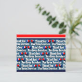 Carte Postale Merci pour votre service (Debout devant)