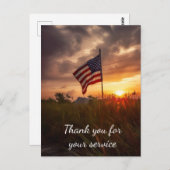 Carte Postale Merci pour votre service (Devant / Derrière)