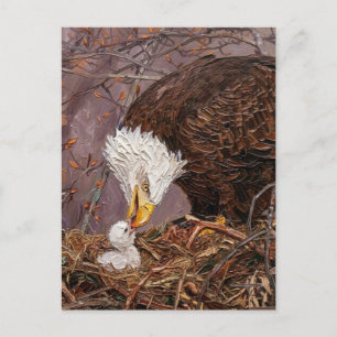 Carte Postale Merci pour votre service Eagle Painterly