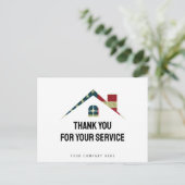 Carte Postale Merci pour votre Service Immobilier Militaire (Debout devant)