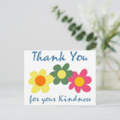 Carte Postale Merci Pour Votre Sincérité (Debout devant)