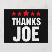 Carte Postale Merci Président Merci Joe Biden Merci Joe (Devant)