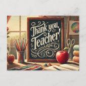 Carte Postale "Merci, Professeur !" (Devant)