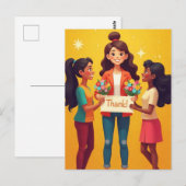 Carte Postale "Merci, Professeur !" (Devant / Derrière)