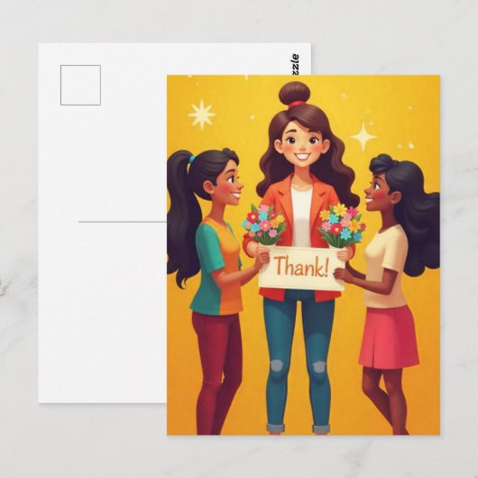 Carte Postale "Merci, Professeur !" (Devant / Derrière)