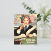 Carte Postale Merci, professeur. Art vintage (Debout devant)