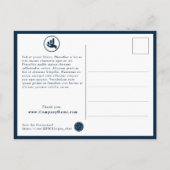 Carte Postale Merci promotionnel du planificateur financier (Dos)