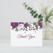 Carte postale Merci prune violette (Debout devant)