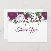 Carte postale Merci prune violette (Devant / Derrière)