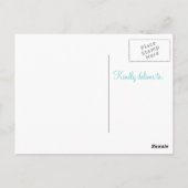 Carte postale Merci Purple Chevron (Dos)