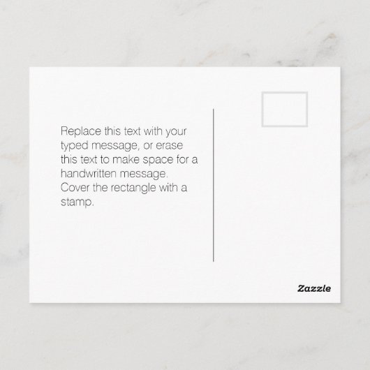 Carte Postale Merci | Rayures Rouge Blanc Bleu Art de Vétéran Am (Dos)