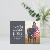 Carte Postale Merci, reconnaissant, béni photo d'action de grâce (Debout devant)