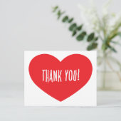 CARTE POSTALE MERCI RED HEART APPRÉCIATION AMOUR AMITIÉ S (Debout devant)