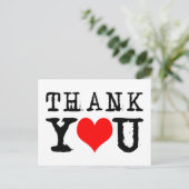 Carte Postale Merci Red Heart personnalisable (Debout devant)