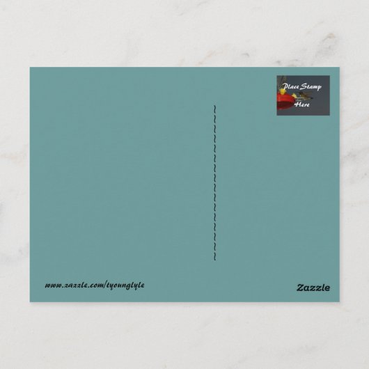 Carte Postale Merci /Repas (Dos)